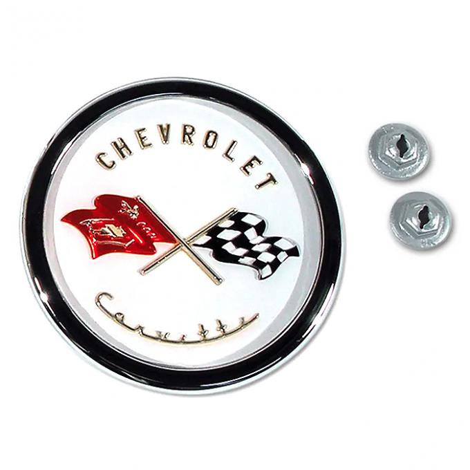 Corvette Emblem, Nose Assembly, 1953-1955