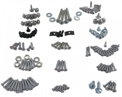 Redline Restomotive® 1967 Chevrolet Corvette Convertible Interior Screw / Fastener Kit