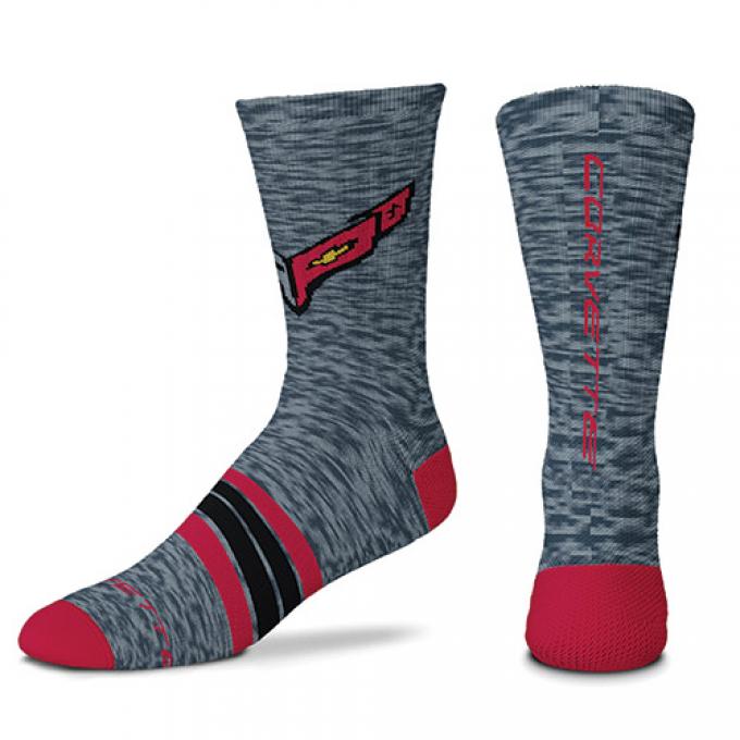 2020 Corvette Heather Crew Socks