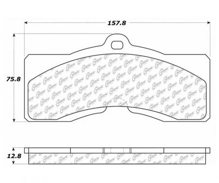 Stop Tech / Power Slot 309.00080, Brake Pad, Street Performance, FMSI Number D8, Para-Aramid Composite, Set Of 4