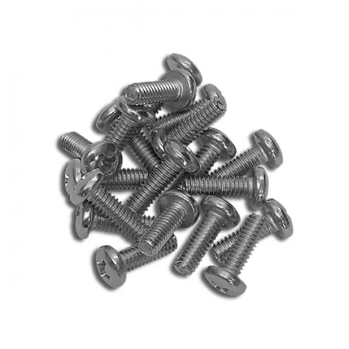 Corvette Headlight Adjuster/Insulator Screws, 20 Piece, 1963-1982