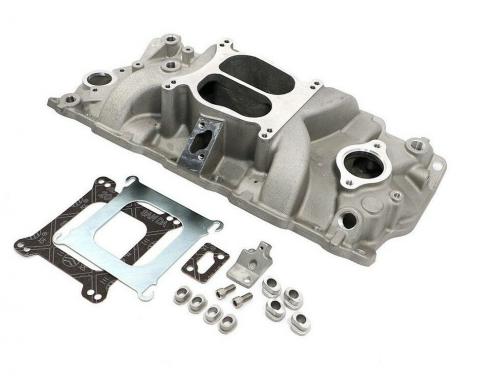 Corvette Intake Manifold, Small Block Satin, 1957-1973