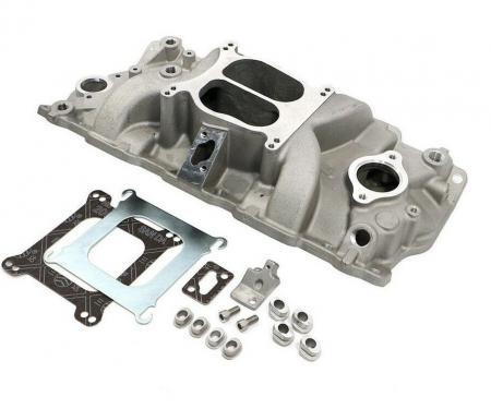 Corvette Intake Manifold, Small Block Satin, 1957-1973