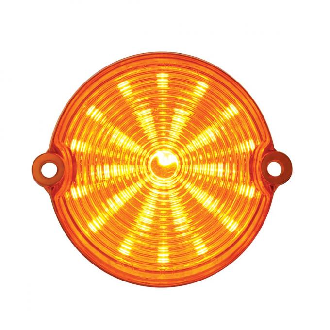 United Pacific 25 LED 12V Front Parking Light, Amber Lens And Amber LED For 1963-67 Corvette CPL6367A