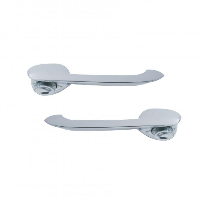 United Pacific Outside Door Handles For 1955-57 Chevy Sedans, 2D & 4D Front Or 4D Rear Doors (Pair) C555761