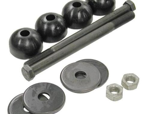 Corvette Rear Leaf Spring Bolt Kit, Long Bolts, With Urethane Cushions, 1963-1982