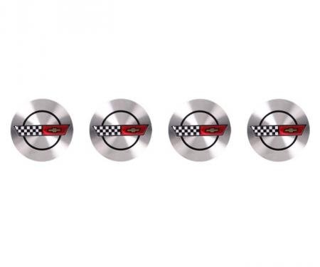 Corvette Wheel Center Cap Package, 1986-1990