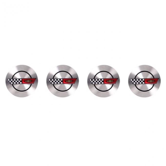Corvette Wheel Center Cap Package, 1986-1990