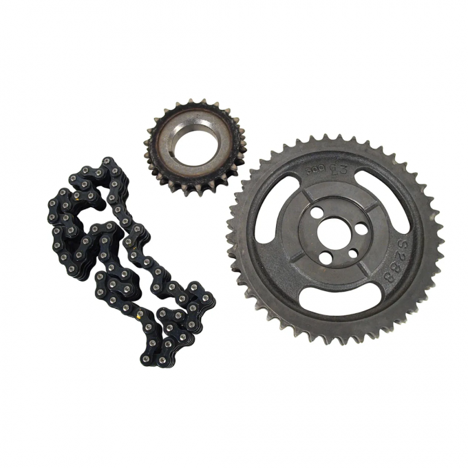 Corvette Timing Chain & Gears, Double Roller, 1957-1979