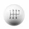 Hurst Shift Knob, 6-Speed, White 1630056