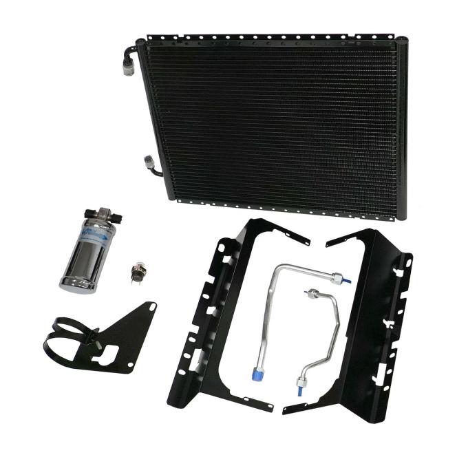 Vintage Air 1955-57 Chevrolet Full-Size SureFit™ Condenser Kit with Chrome Drier, 6-Cylinder Position 025710