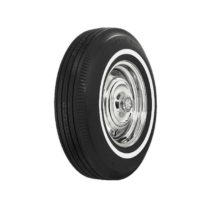 Corvette Tire, Us Royal 6.70X15 1 Inch Whitewall, 1962-1964