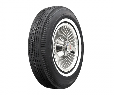 Corvette Tire, Firestone 6.70X15 1 Inch Whitewall, 1962-1964