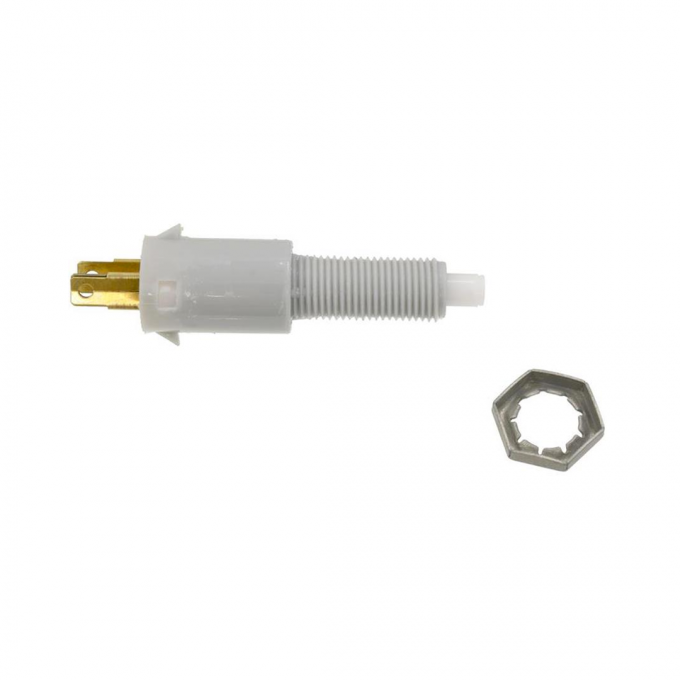 Corvette Brake Light Switch, White Plastic, 1967, 1969-1976