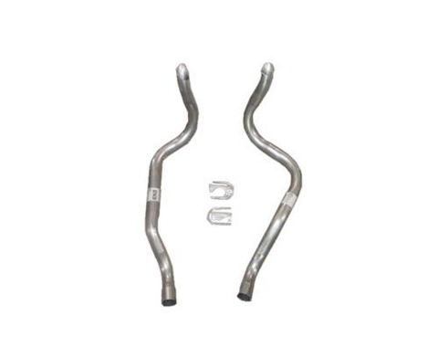 Corvette Aluminized Tail Pipes, Set of 2, 1961-1962