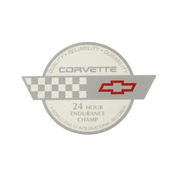 Corvette Endurance Decal, Rear Hatch, 1991