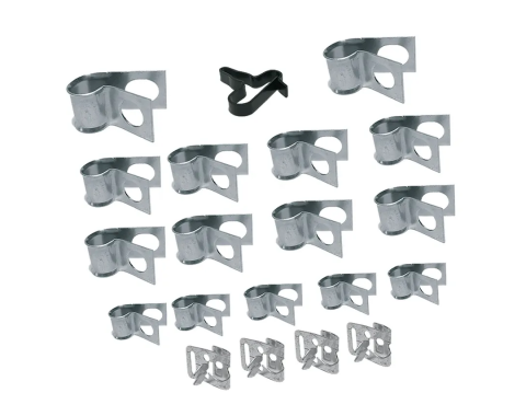 Corvette Brake & Gas Line Clamp Set, 20 Piece, 1963-1965