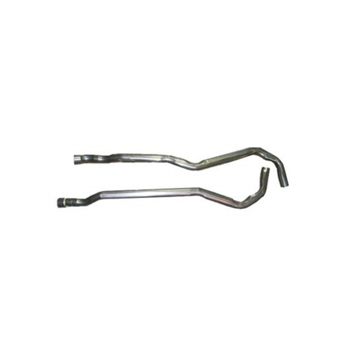 Corvette Exhaust Pipes, 327/350 Automatic High Performance, 2" to 2.5", 1968-1973