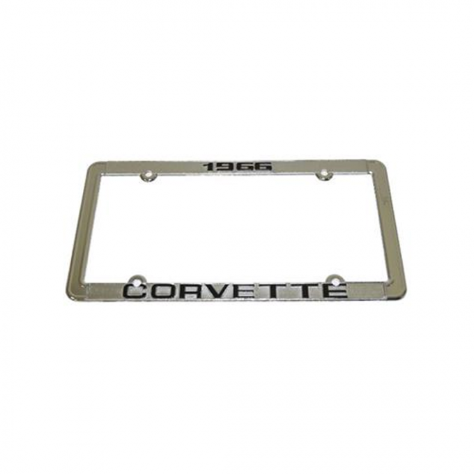 Corvette License Plate Frame, Corvette Chrome, 1964