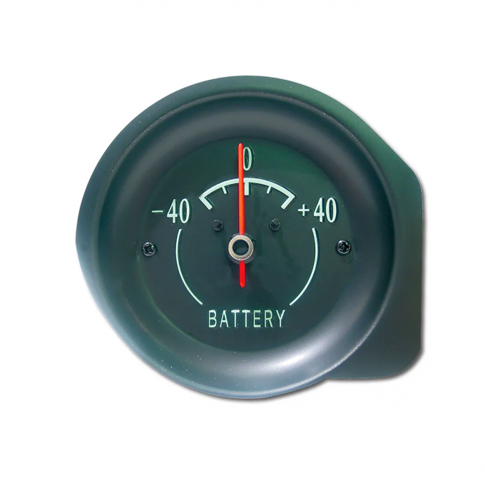 Corvette Amp Gauge, Green Face, 1968-1971