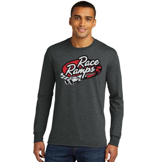 Race Ramps Tailpipe Logo Mens Long Sleeve Crew Neck T-Shirt - XL RR-BFLS02-M-XL