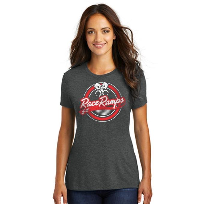 Race Ramps Circular Piston Logo Womens Short Sleeve Crew Neck T-Shirt - Small RR-BFSS03-L-SM