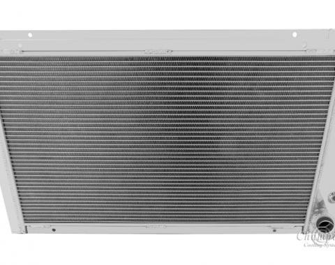 Champion Cooling 1977-1980 Chevrolet Corvette 3 Row All Aluminum Radiator Made With Aircraft Grade Aluminum CC718 BLEM