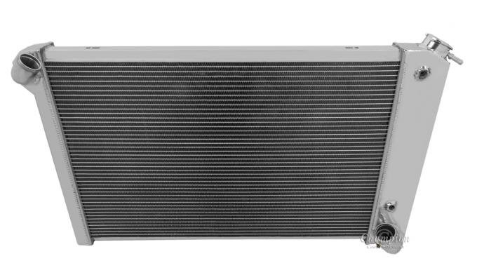 Champion Cooling 1969-1972 Chevrolet Corvette 4 Row All Aluminum Radiator Made With Aircraft Grade Aluminum MC1655