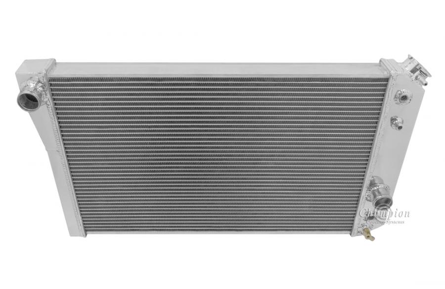 sy logik kravle Champion Cooling 2 Row All Aluminum Radiator Made With Aircraft Grade  Aluminum EC829