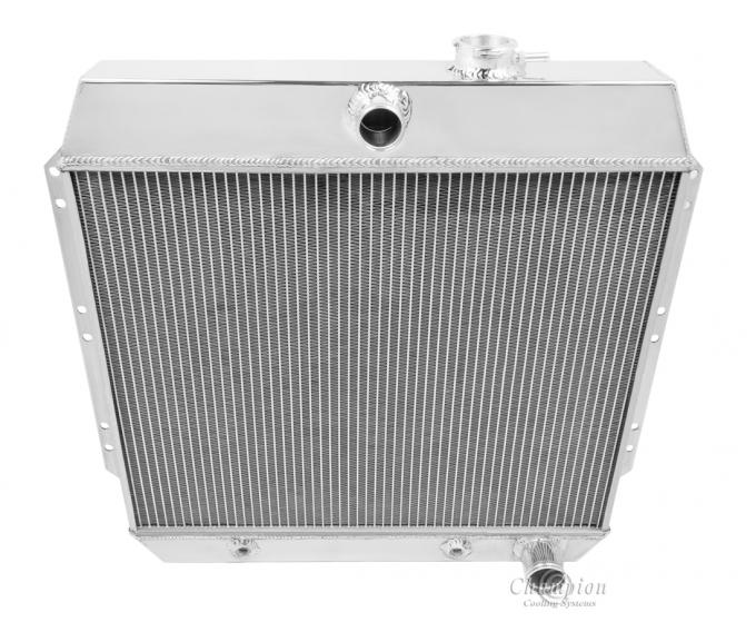 Champion Cooling 2 Row with 1" Tubes All Aluminum Radiator Made With Aircraft Grade Aluminum AE4954