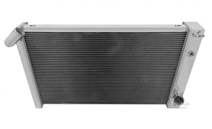 Champion Cooling 1969-1972 Chevrolet Corvette 2 Row with 1" Tubes All Aluminum Radiator Made With Aircraft Grade Aluminum AE1215