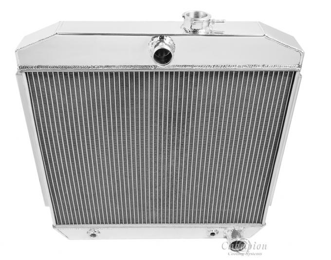 Champion Cooling 3 Row All Aluminum Radiator Made With Aircraft Grade Aluminum CC5057B-BLK