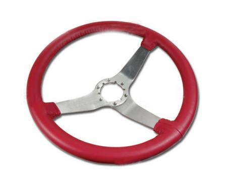 Corvette Steering Wheel, Red Reproduction Satin (24), 1977-1979