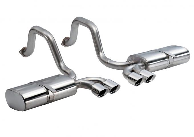 Corvette Corsa Power Pulse Exhaust, Pace Car with Shark Tips, 1997-2004