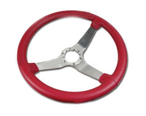 Corvette Steering Wheel, Red Reproduction Satin (24), 1977-1979