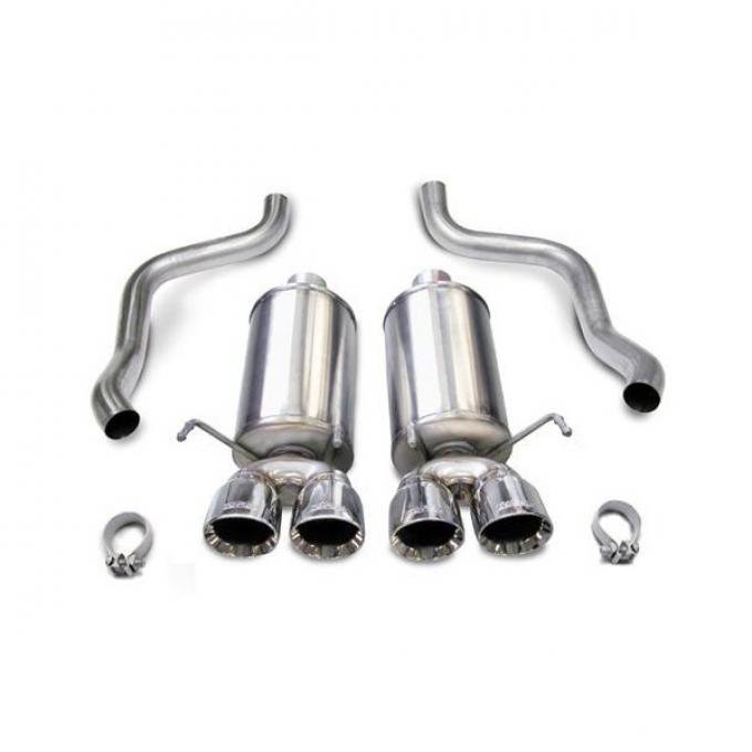 Corvette Corsa Exhaust System Z06 with Quad 4" Pro Tips, 2006-2010