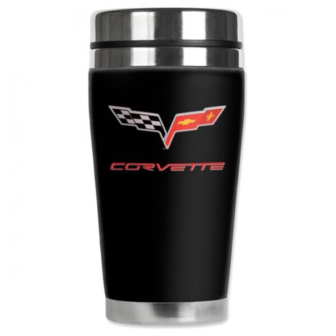 Corvette Mugzie® brand Travel Mug - Corvette C6 Logo