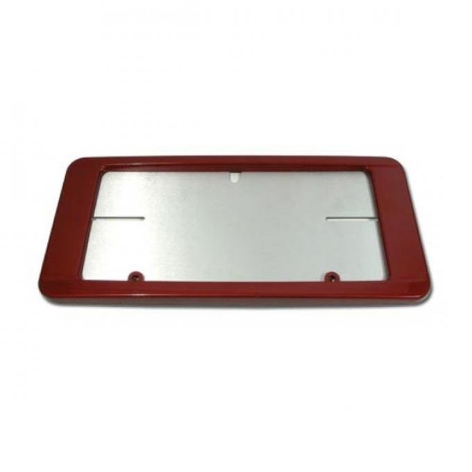 Corvette Rear License Plate Frame Daytona Orange, 2005-2013