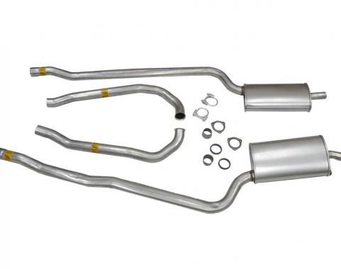 Corvette Exhaust System 327 2.5 Inch, Separate Secondary Pipe and Offroad / N11 Muffler, 1964-1965
