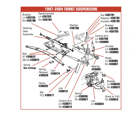 Corvette Upper Control Arm, Right, 1997-2004