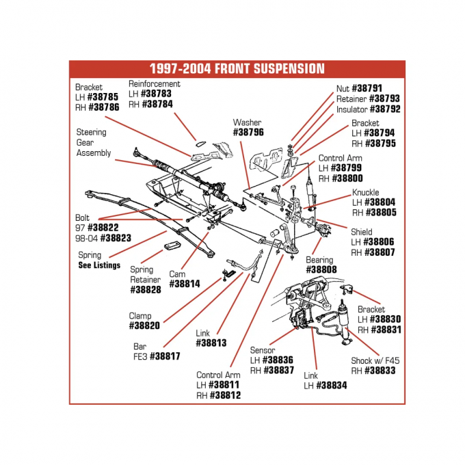 Corvette Position Sensor, Left, 1997-2004