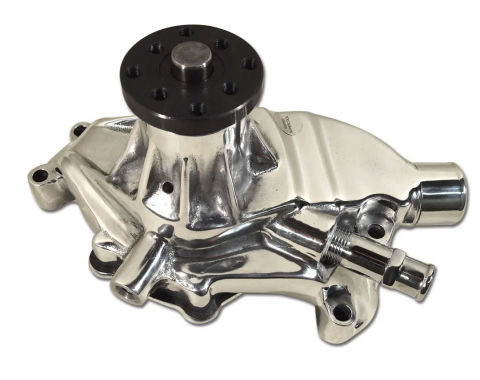 Corvette Water Pump, Chrome Supercool, 1984-1991