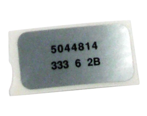 Corvette Label, Windshield Wiper Motor, 1973