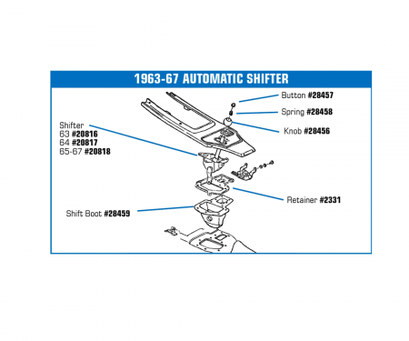 Corvette Shifter, Automatic, 1964