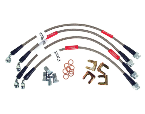 Corvette Brake Line Kits, Braided Ss, 1997-2004