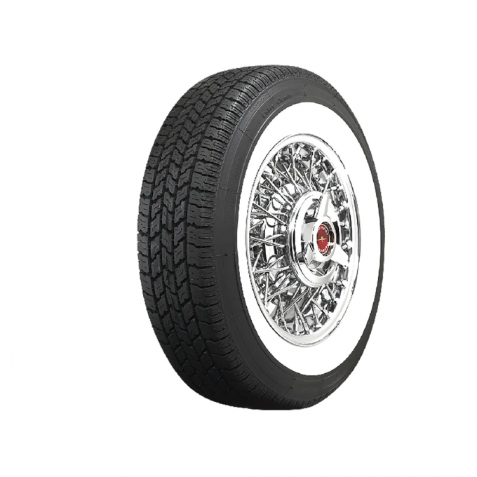 Corvette Tire, P205/75R15 Radial 2 3/8 Inch Whitewall, 1956-1961