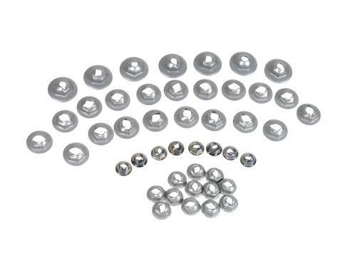 Corvette Emblem Speednut Kit, 45 Piece, 1968