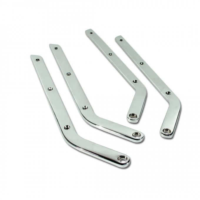 Corvette Seat Side Chrome, 4 Piece Set without Hardware, 1963-1966