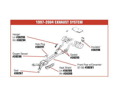 Corvette Oxygen Sensor, After Convertr 2 Required, 1997-1999