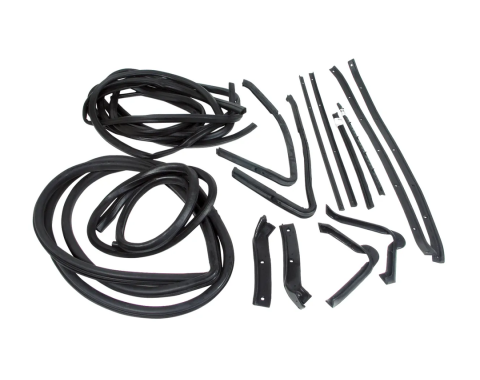 Corvette Weatherstrip Kit, Body Coupe 16 Piece, 1964-1967